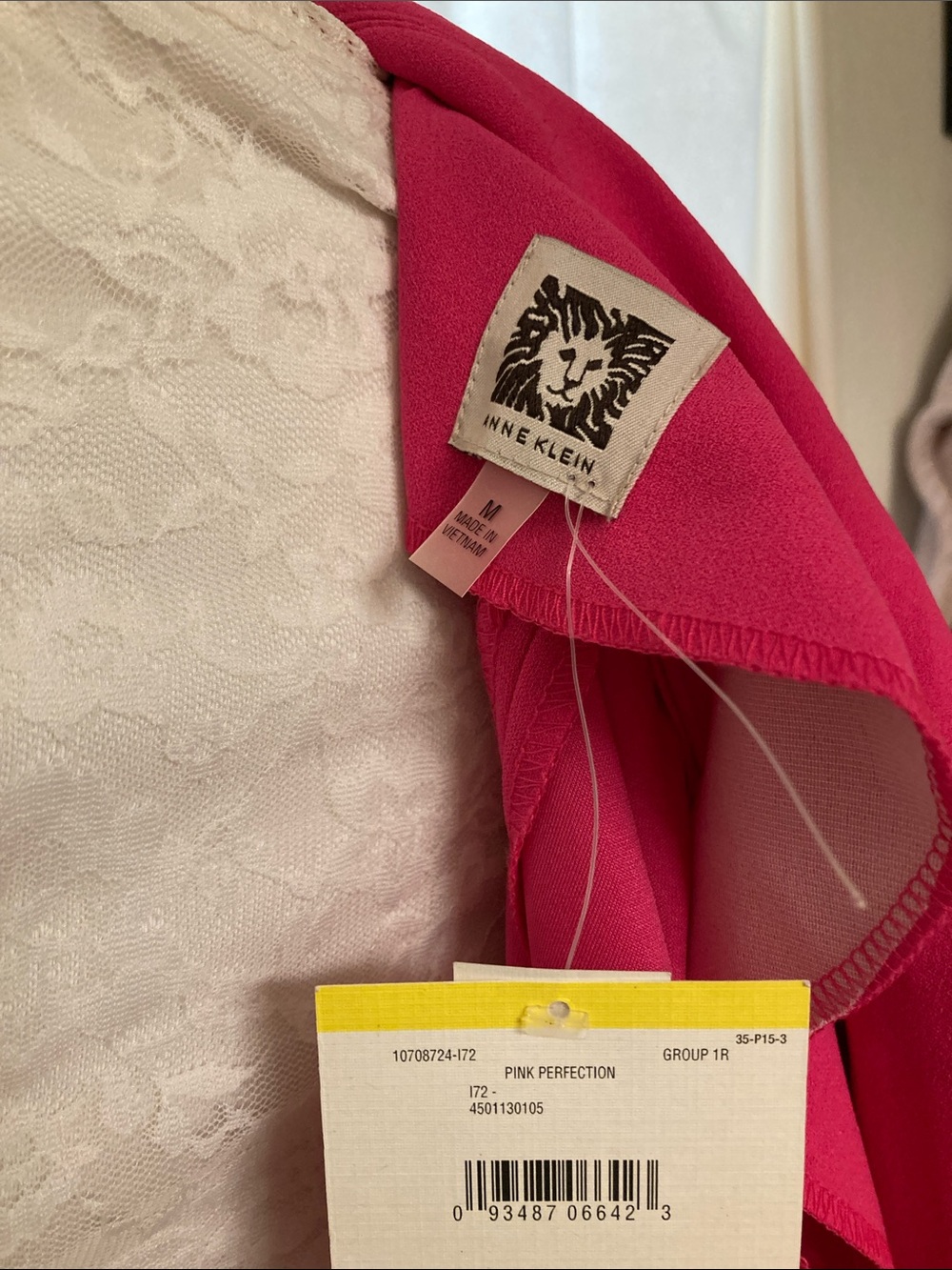 Anne Klein Hot Pink Open-Front Blazer - Picture 7 of 7